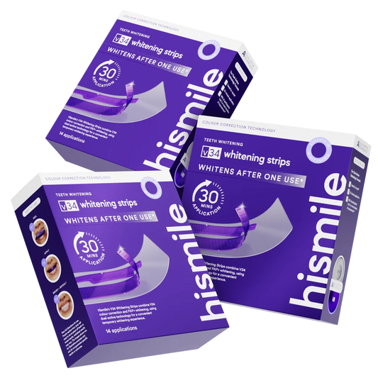V34 Whitening Strips Triple Value Set